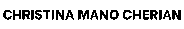 Christina Mano Cherian